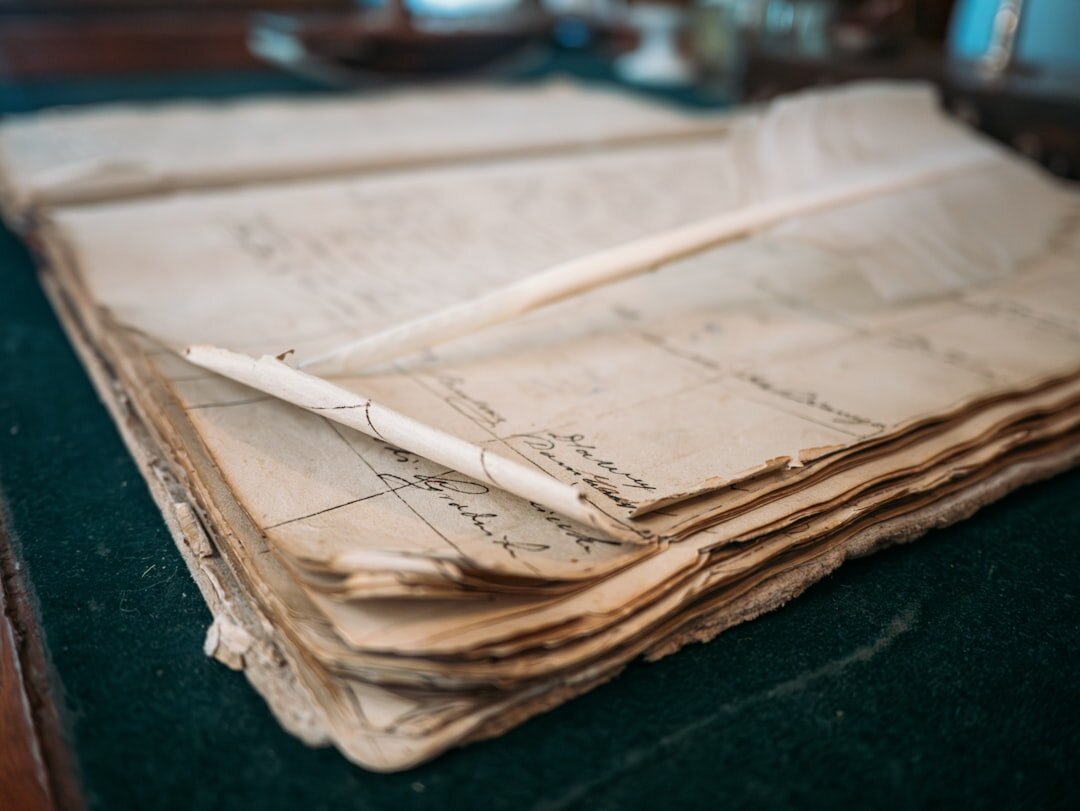 old handwritten book pages
